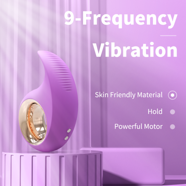 Women's 9-Speed Mini Rabbit Vibrator with Clitoris Stimulator Sex Product Features Finger Sleeve