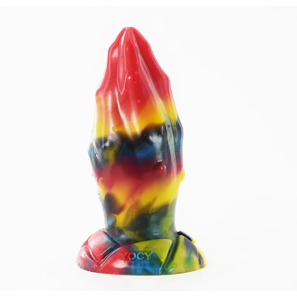 Fantasy God Beast Soft Silicone Rubber Penis Vagina Stimulation Butt Plug Dragon Dildo for Man Masturbating