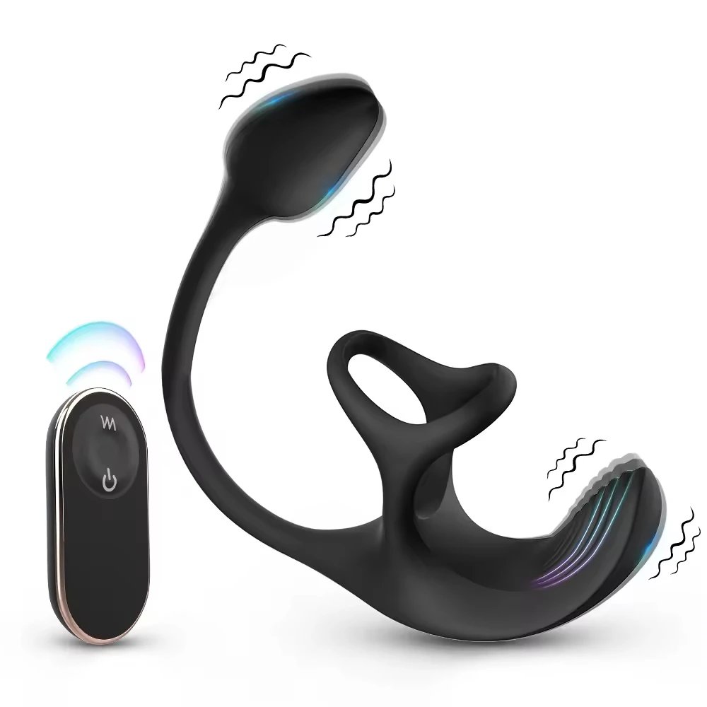 Rechargeable Soft Silicone Delay Sex Ring Male Cock Ring Penis Sex Toy for Men