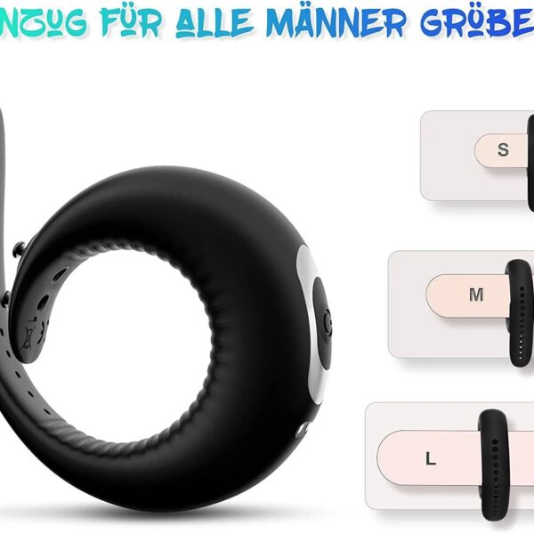 Adjustable Vibrating Cock Ring for Men Masturbator Penis Ring Vibrator Male Delayed Ejaculation Sex Toys