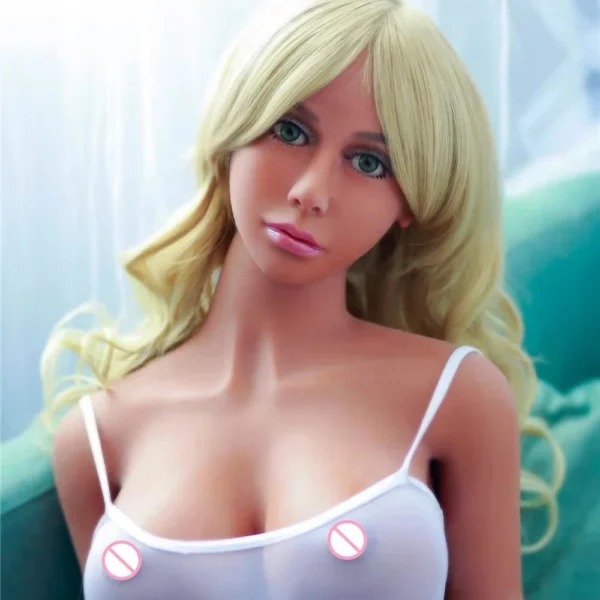 Brown TPE Sex Doll Lifelike Sexy Boobs Big Ass Perspective Dress 165cm Male Masturbation