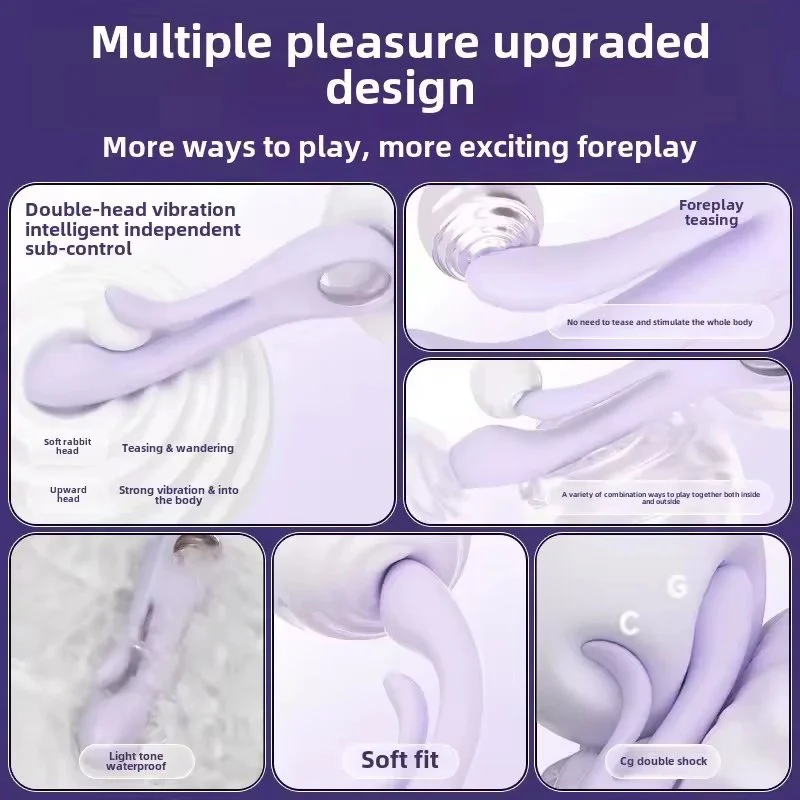 Strong Shock 3-Speed 9-Frequency USB Rechargeable IPX7 Waterproof Vibrator Female Masturbation Sex Toy Gift