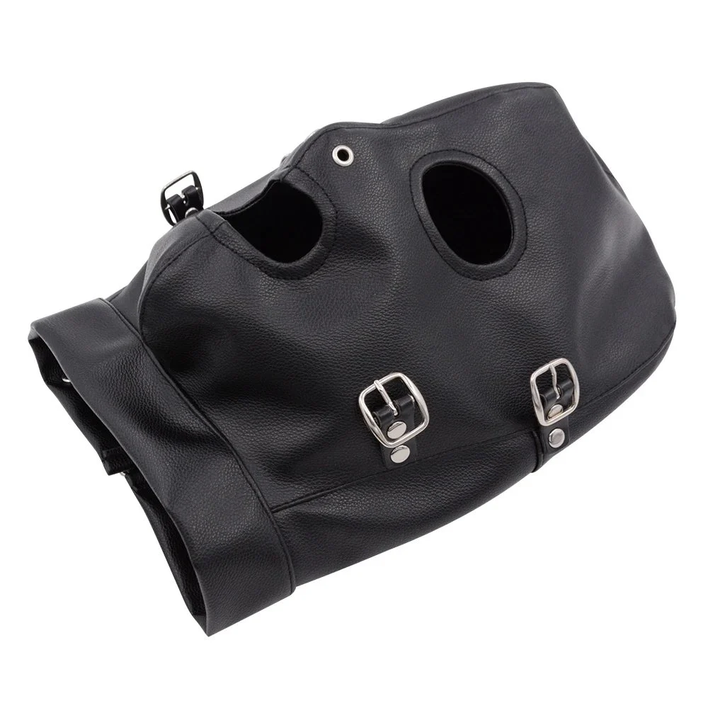 Bondage Black Hood Head Covering Mouth Plug Hood Adult Products Sex Couples Other Sex Toys Couple Training