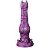 Fantasy Monster Alien Ovipositor Dildo with 4 Balls & 3 Eggs Soft Silicone Waterproof Adult Sex Toy for Women Men