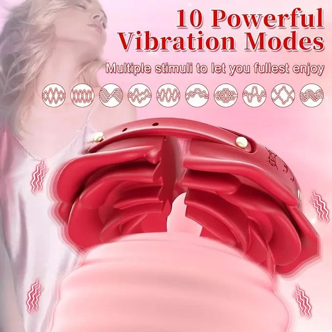 Nipple Clamps Vibrator Sex Toys Nipple Toys Women Sex Pleasure Toys Stimulator with 10 Vibrating Modes
