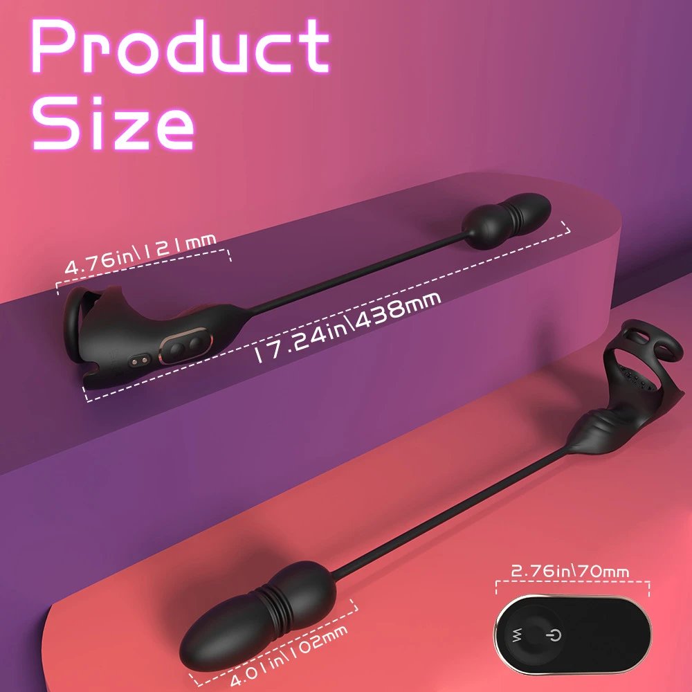Double Ring Lock Precision Lock Precision Ring Interactive Toy Telescopic Vibrator
