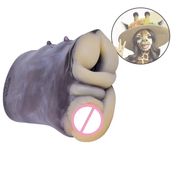Latest Animal Monster Masturbation Cup Dual Anal and Vagina Masturbating Sex Toys for Fantasy Masturbator