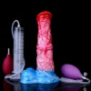 Inflatable Water Spray Simulation Sex Fantasy Monster Dildo Soft Silicone Dildo Spray Masturbator Adult Fun Sex Toys