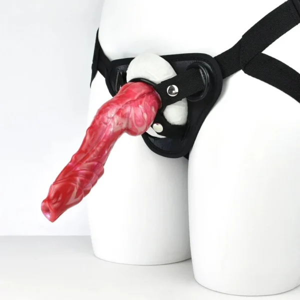 Large Monster Wolf Strap Chastity Belt New 7.87 Inch Wear a Penis Big for Men