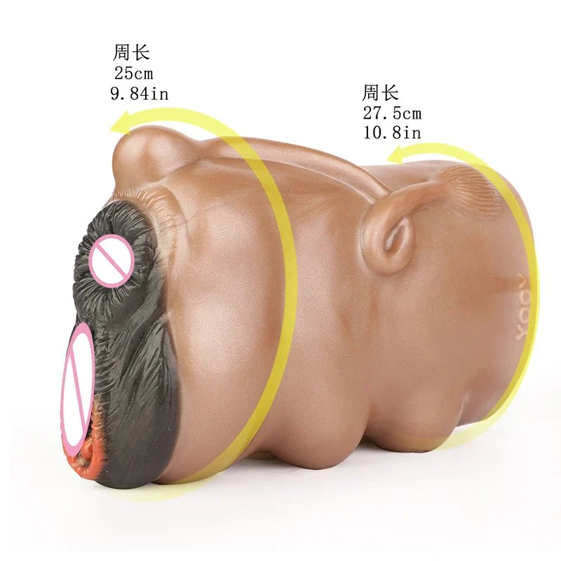 Horse Male Masturbator Silicone Stroker Fantasy,Fantasy Dual Channel Animal Silicon Pocket Pussy, Masturbation Machine Men