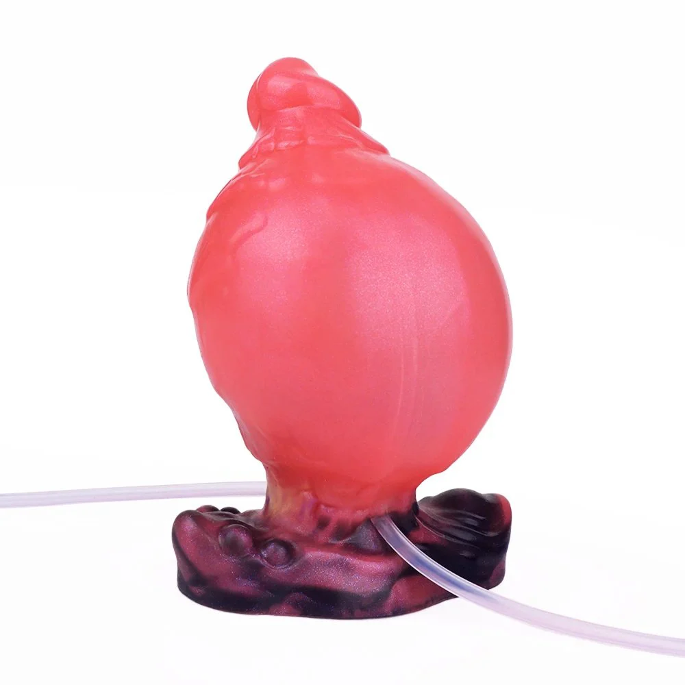 Inflatable Anal Plug with Realistic and Stimulating Sensations Adult Sex Toy with Inflatable Spray Suction Cup Penis