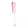 Silicone Rose Vibrator With 10 Modes Sex Toy for Clitoris and Breasts Tongue-Licking Cups Included