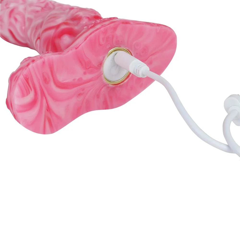 Telescopic Couple Vibrator for Woman Vagina Anal g Spot Huge up and Down Thrusting Dildo Vibrator Sex Toys