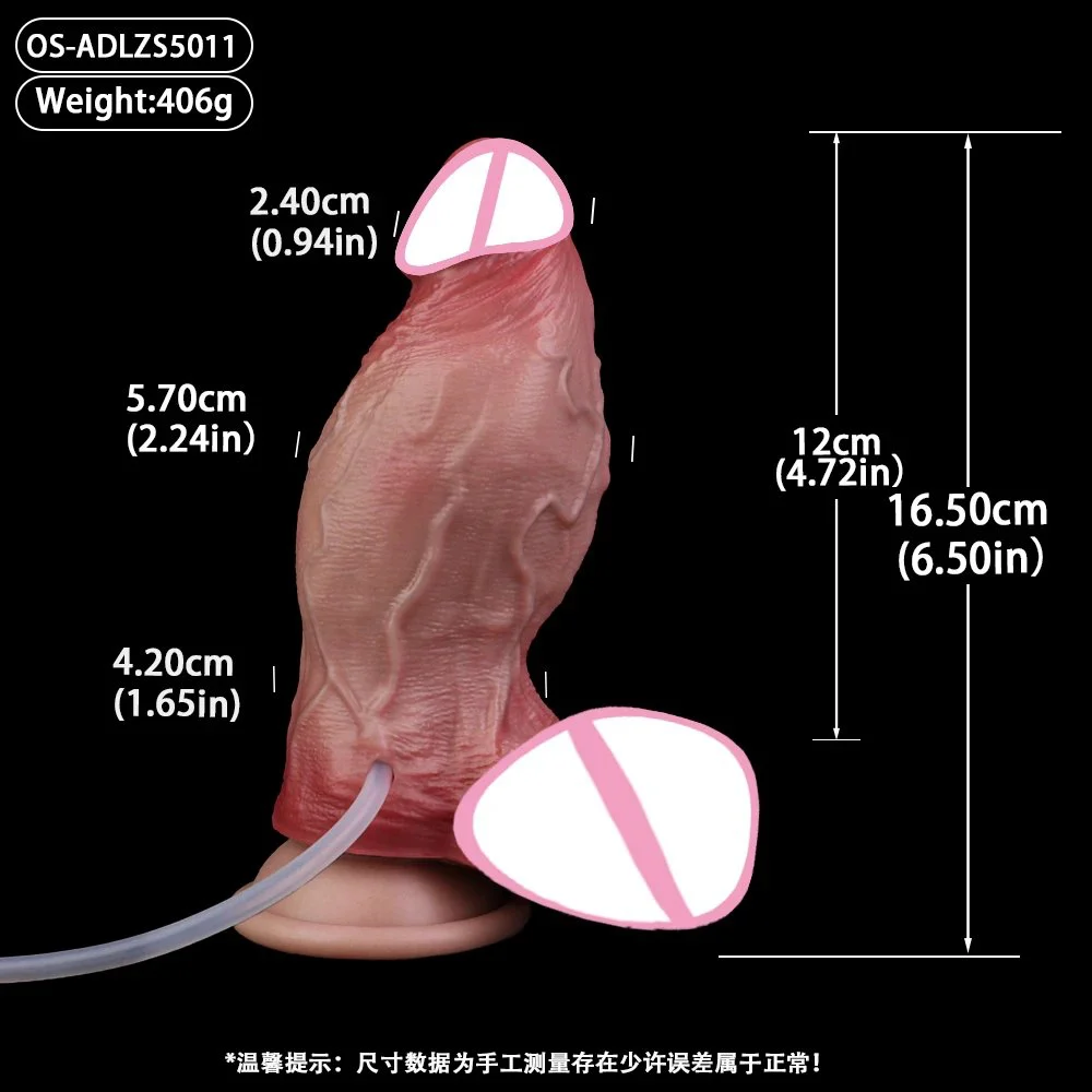 Double-layer Construction Delivers a More Realistic Sensation in This Simulated Water-jet Dildo, Crafted From Silicone Material