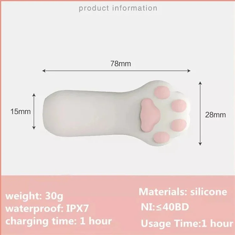 Vibrating Cat Paw Mini AV Stick Vibrator Sex Toys for Woman Cat Shaped Vibrators Cats