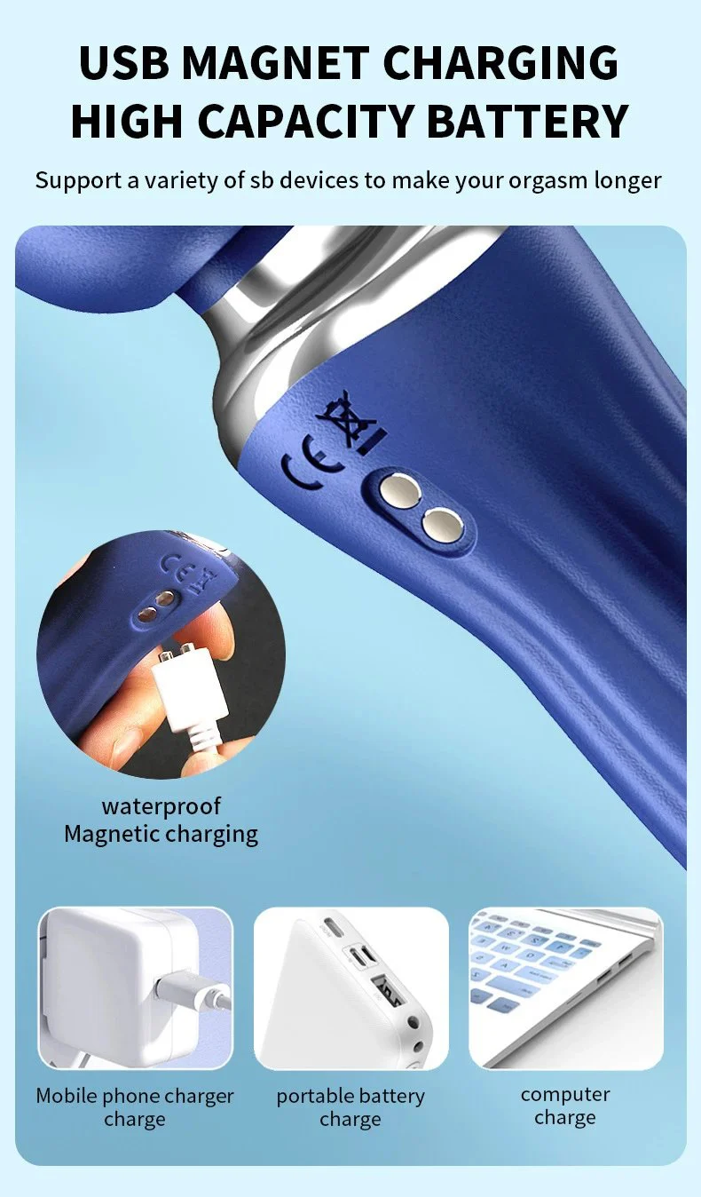 Vibrator Rose Shaped With Two Modes Vibration and Rotation Sexy Toys for Women
