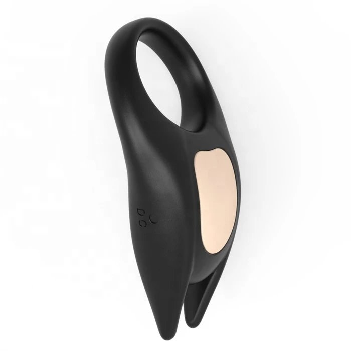 10 Frequency Silicone Male Cock Ring with Clit G-Spot Stimulator New Design Penis Ring
