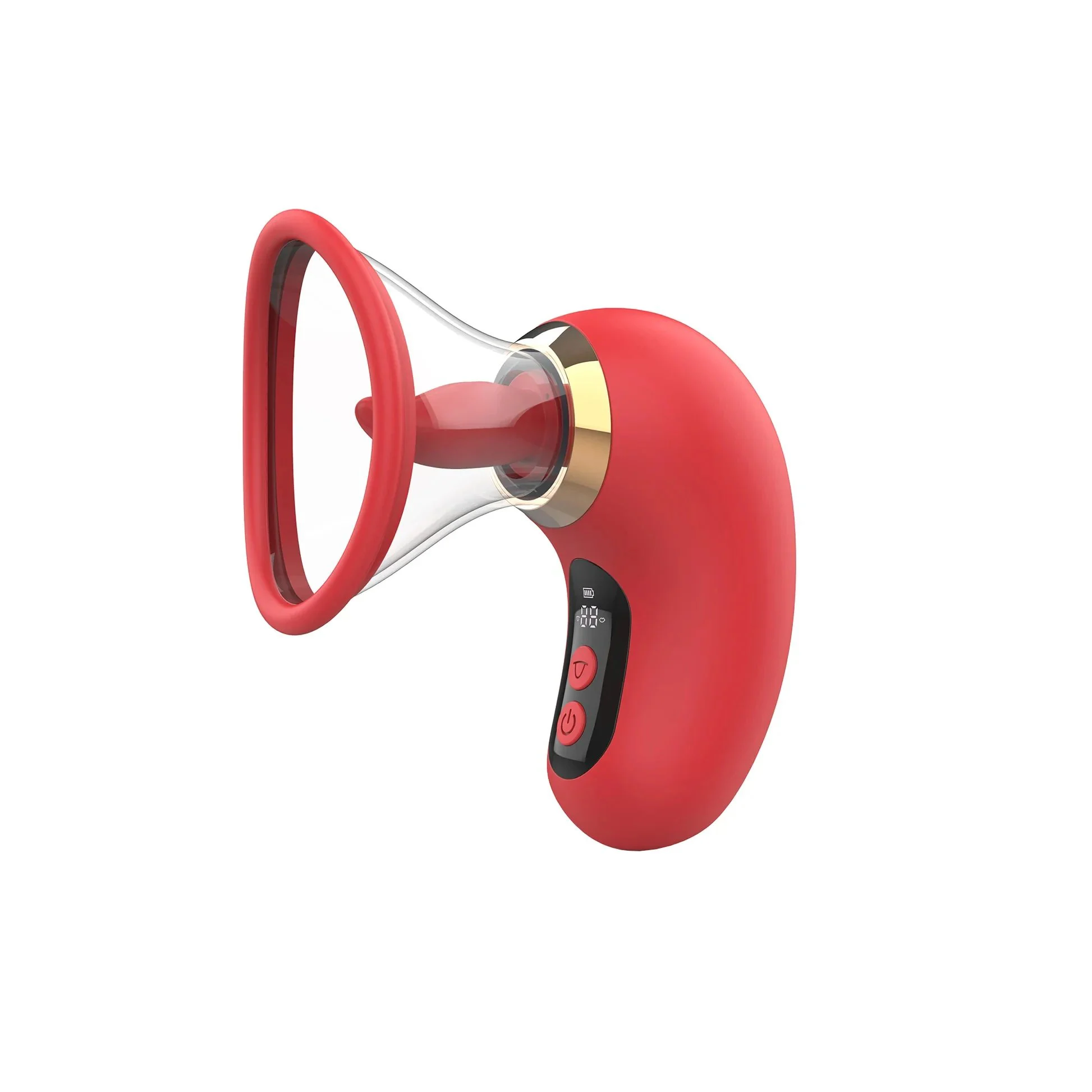 LCD Display Removable Cup Clitoral G Spot Vibrators Female Masturbation Device Sucking Tongue Licking Vibrator Sex Toy for Women