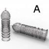 6 Size Soft Cock Sleeve for Adults Penis Extender Condoms Ring Sex Toy Product Sex Enhancer Cock Extenders