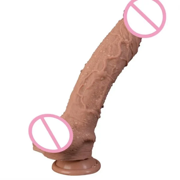 Sex Toy Dildos for Women Soft Big Realistic Liquid Silicone Dildo With Suction Cup
