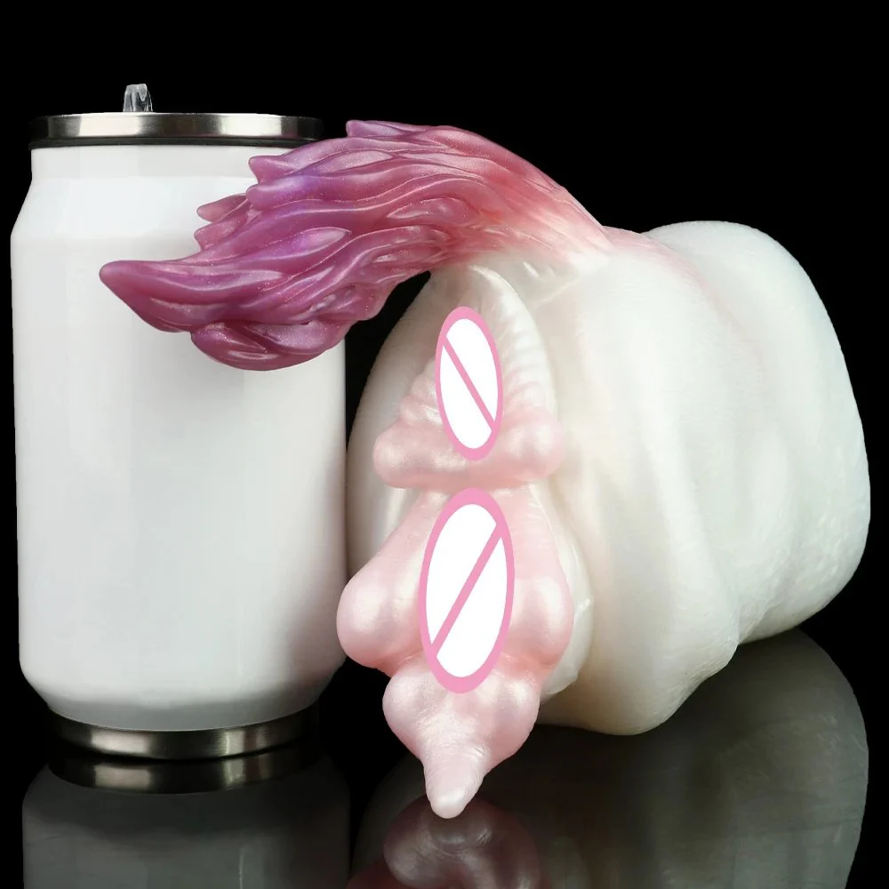 Male Masturbator Fantasy Animal Design Double Channel Dreamweaver-Rainbow Horse Style Aircraft Cup for Male