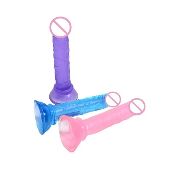 Sex Toys for Women Flexible Realistic Mini Crystal Soft Jelly Dildo With Suction Cup