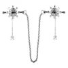 Spider Silk-Inspired Metal Nipple Clamps with Screw Pressure Adjustable Nipple Trainer for Couple Play