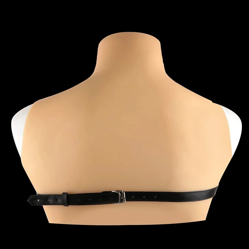 Rivet-Style Metal Nipple Clamps with Leather Belt Bondage Toy for Women