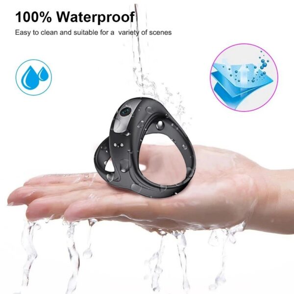Waterproof 10 Frequency Soft Silicone Triple Cock Ring Vibrating Penis Ring for Men Sex Toys