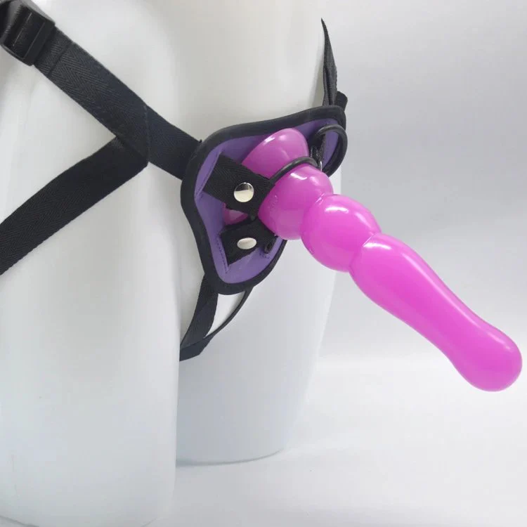 Lesbian Sex Toy Beads Anal Dildo Pants PVC Penis with Belt Butt Plug Sex Toys Anal Strap on Dildo Anal for Male
