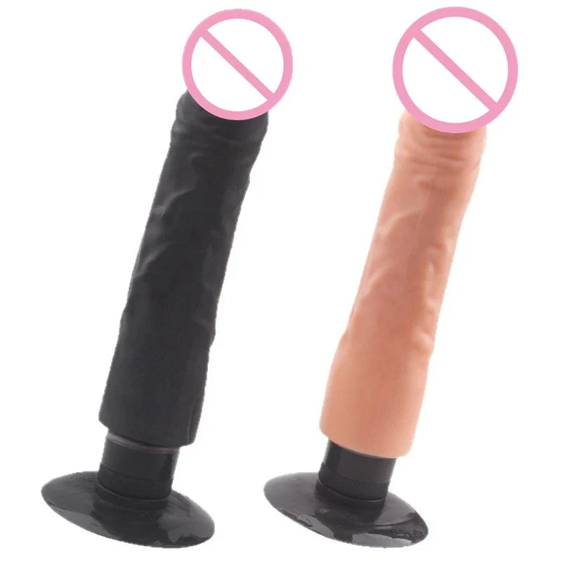 Female Masturbation TPE Suction Cup Realistic Dildo Vibrator Sex Toys for Women