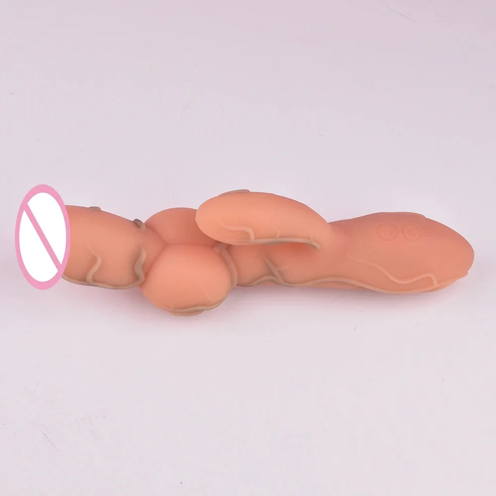 Silicone Fully Covered alien Cock Simulated Animal Dildo Vibrating Heated Penis Anal Plug Clitoris Stimulation Vibrator Sex Toy