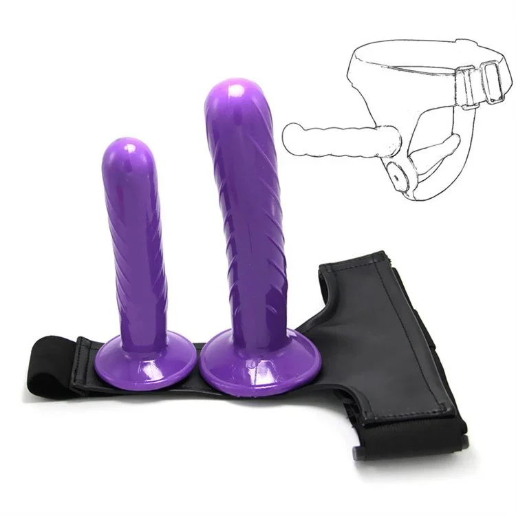 Sex Toys Strap-on for Lesbian Double Head Dildo Harness Strap on Artificial Penis with Belt