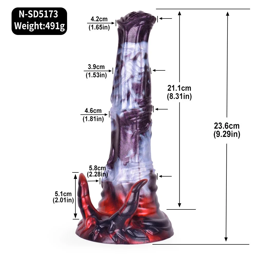 Horse Dildo Sex Toy Two Color Tentacle Dragon Dildo Monster Dildo Anal Plugs Sex Toys for Women alien Cock Toys