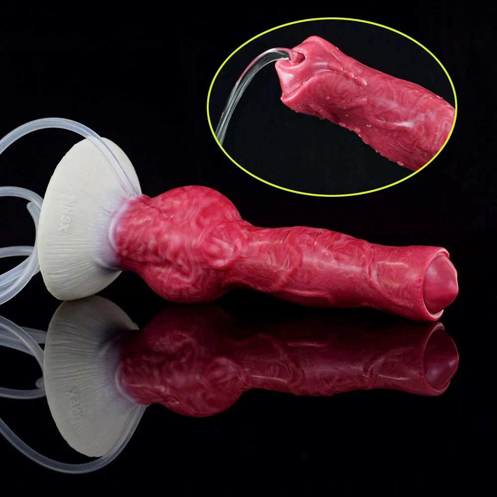 Fantasy Adult Animal Dog Knot Ejaculation Dildo Realistic Squirting Cock Anal Plug Dildo Sex Toys for Women Man Masturbator