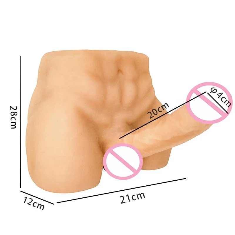Sex Toys for Women Male Half Body Sex Toys with Long Dildo Big Butt Realistic Huge Dildo