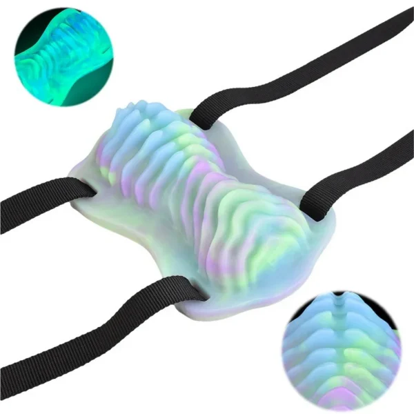Grow in Dark Fantasy Tentacle Grinder Vibrator for Women Monster Tongue Silicone Grinder Adult Sex Toys