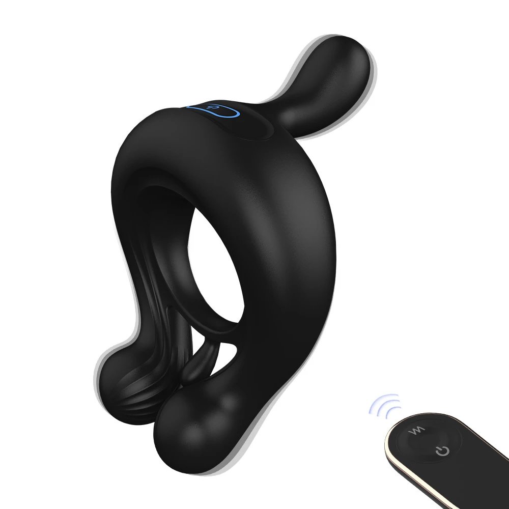 Locking ring, male shock absorber, foreskin ring, adult product upgrade, remote control version