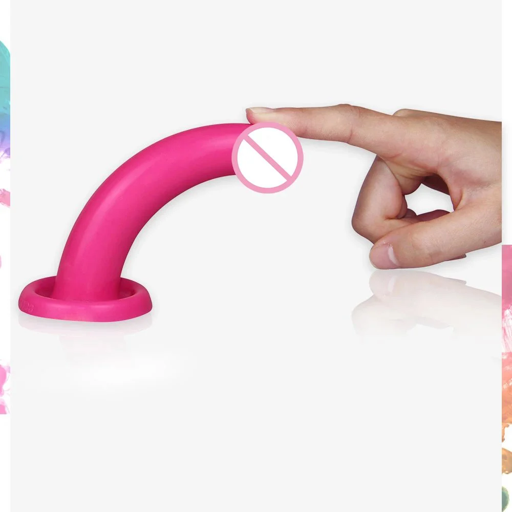 Liquid Silicone Posterior Stimulus G Spot P Spot Stimulation Dildo Strong Suction Cup