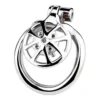 stainless steel off-road wheel shaped chastity cage hollow breathable skin-friendly safe With catheter SM sex toy for man