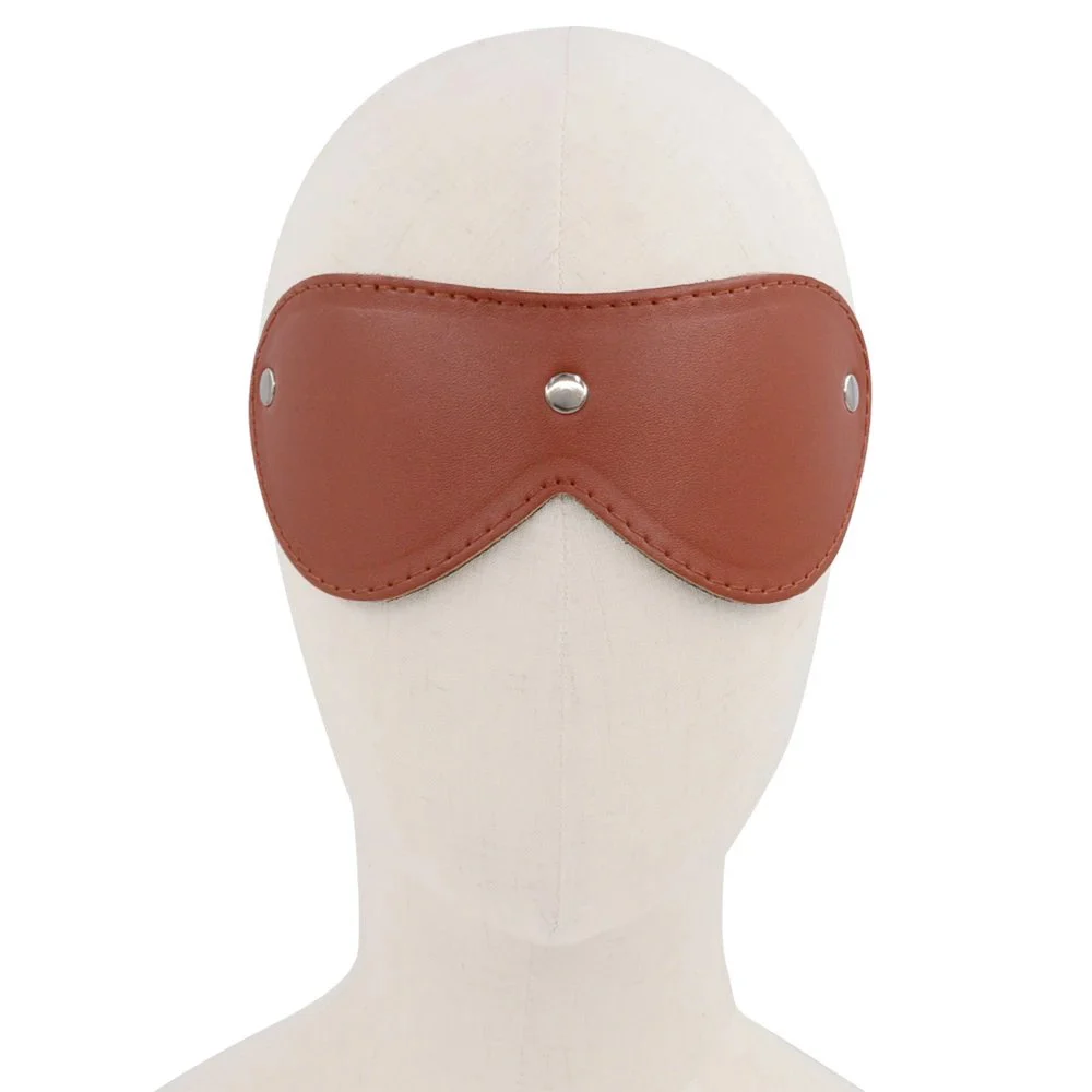 Bondage Leather Eye Mask Role Playing Sexy Eye Patch Adult Product Bondage Elastic Blindfold Mask Other Sex Toy