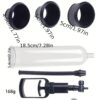 Men's Silicone Man Vacuum Pump Cock Ring Penis Extender Enhancer Air Suction Enhancement Device Sex Toy for Penis Enlargement