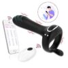 APP Controlled Couple Sex Toys 10 Frequency Vibrating Cock Ring with Men Penis Enhancer