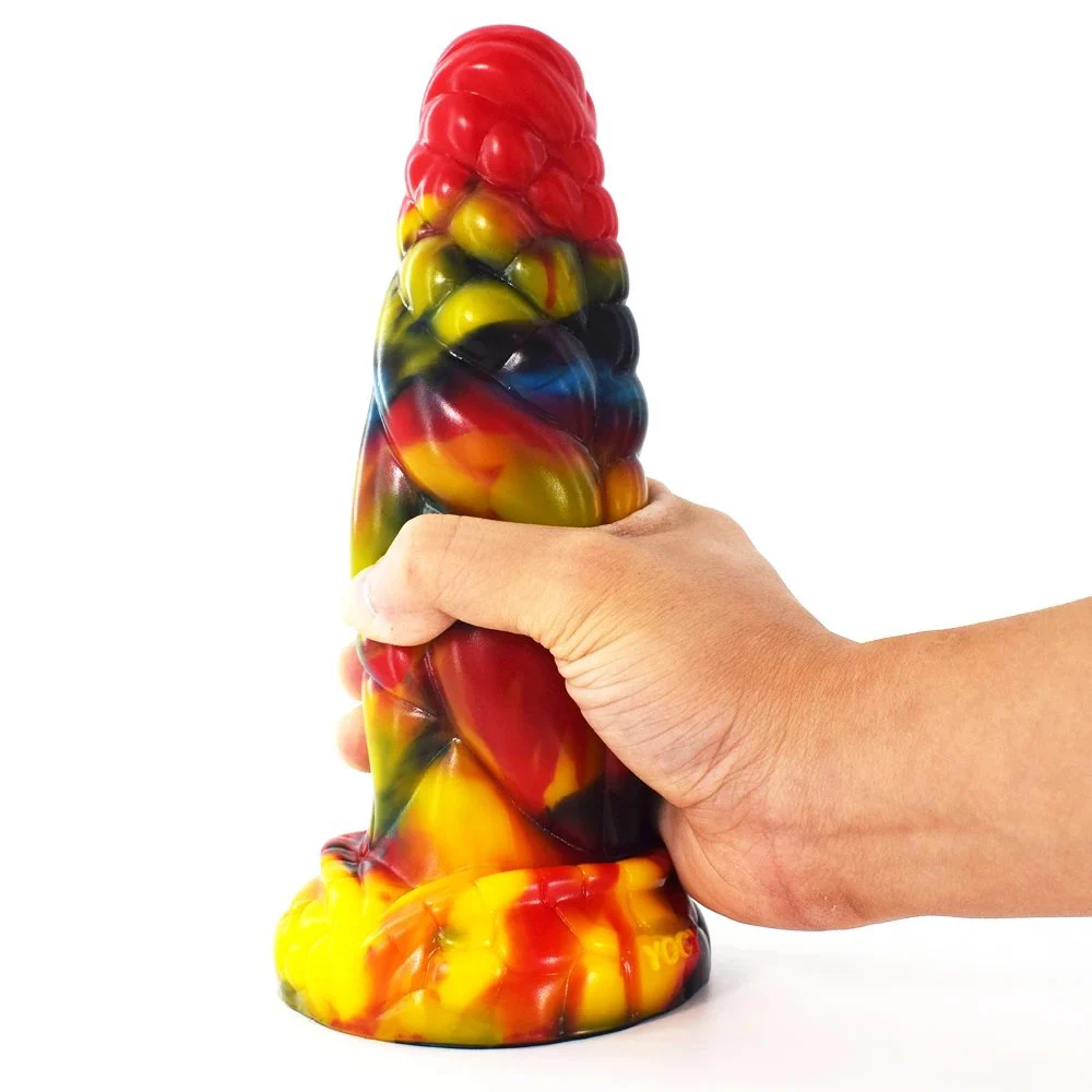 Huge Monster Animal Silicone Ancient Mythical Beast-Chisel Teeth Colorful Sex Toys Anal Plug Body Massage for Women