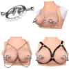 Non-Piercing Metal Simulator Nipple Clamps for Couple Non-Piercing Nipplerings Clip on Nipple Rings Decorative Clip