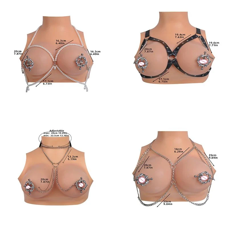 Skin Friendly Sexy Flirting 304 Stainless Steel Nipple Breast Clamp Fetish Sex Tools Couples Adult Games Sex Toys for Couple