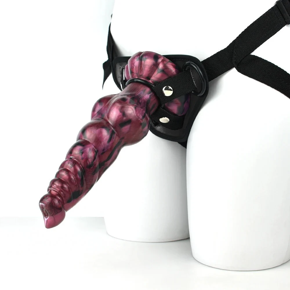 Large Artificial 9.05 Inch Lesbian Strap Dildo Penis Realistic Sex to Toy Chastity Belt for Female
