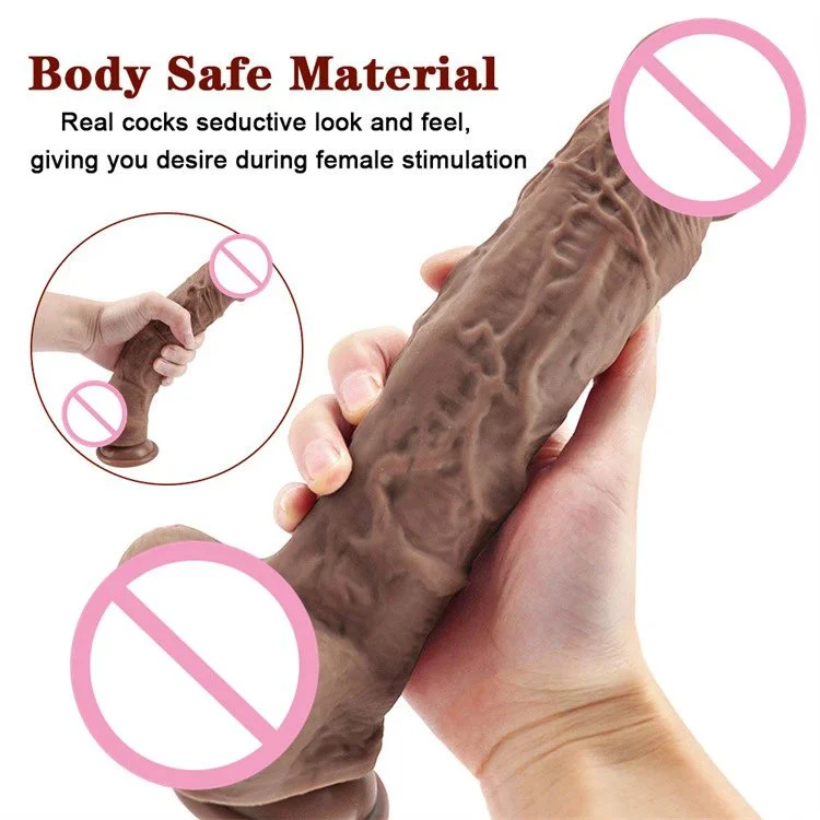 Sex Toy Dildos for Women Soft Big Realistic Liquid Silicone Dildo With Suction Cup