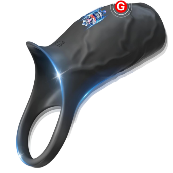 USB Rechargeable Silicone Mens Penis Ring Cock Ring Vibrator Sex Toys for Men