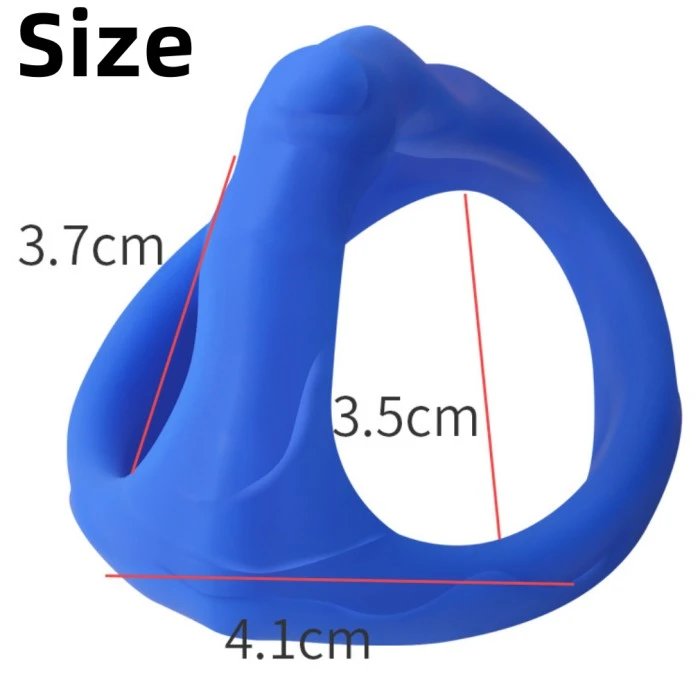 Stretchable Silicone Male Cock Ring for Delayed Ejaculation Sex Toy